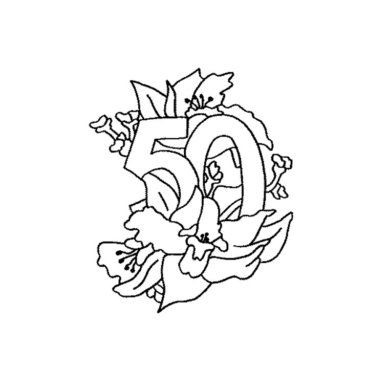 Coloriage d'une fête d'anniversaire avec un gâteau et des ballons