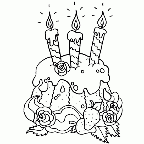 Scène de fête d'anniversaire avec un gâteau et des ballons colorés
