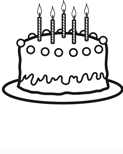 Scène festive d'anniversaire avec un gâteau et des ballons