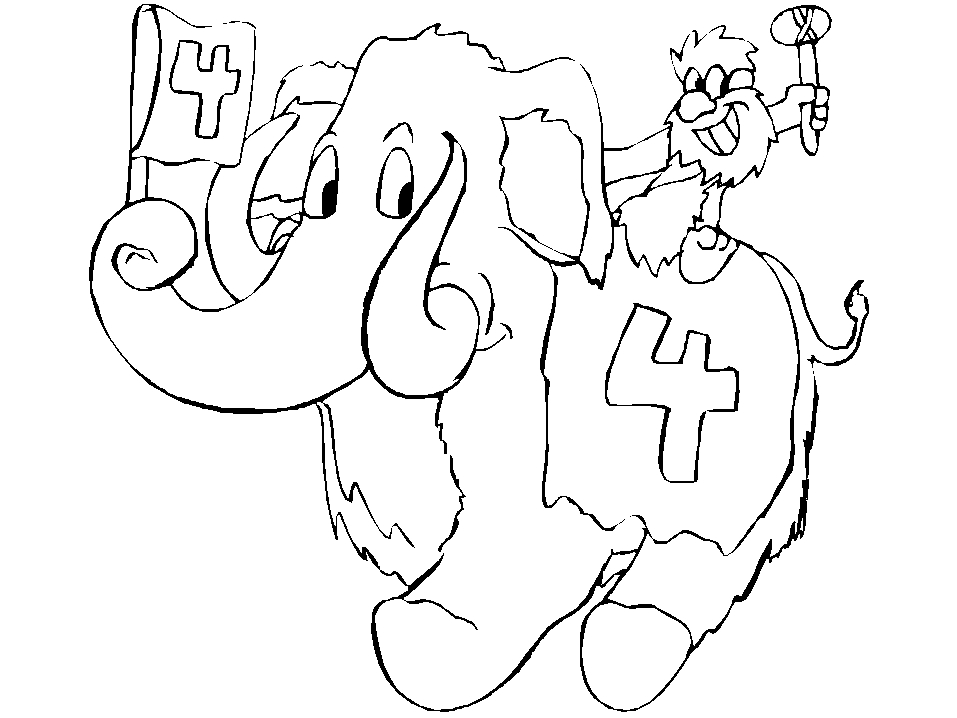 Coloriage d'une fête d'anniversaire avec un gâteau et des ballons