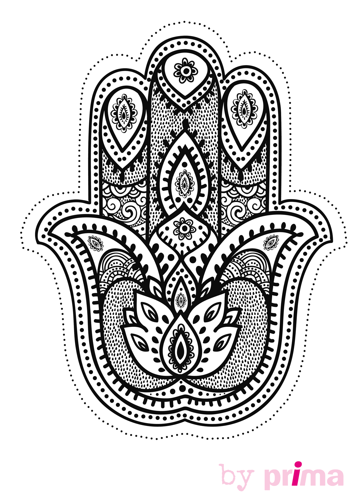 Coloriage antistress avec motifs floraux et géométriques Coloriage antistress avec motifs floraux et géométriques