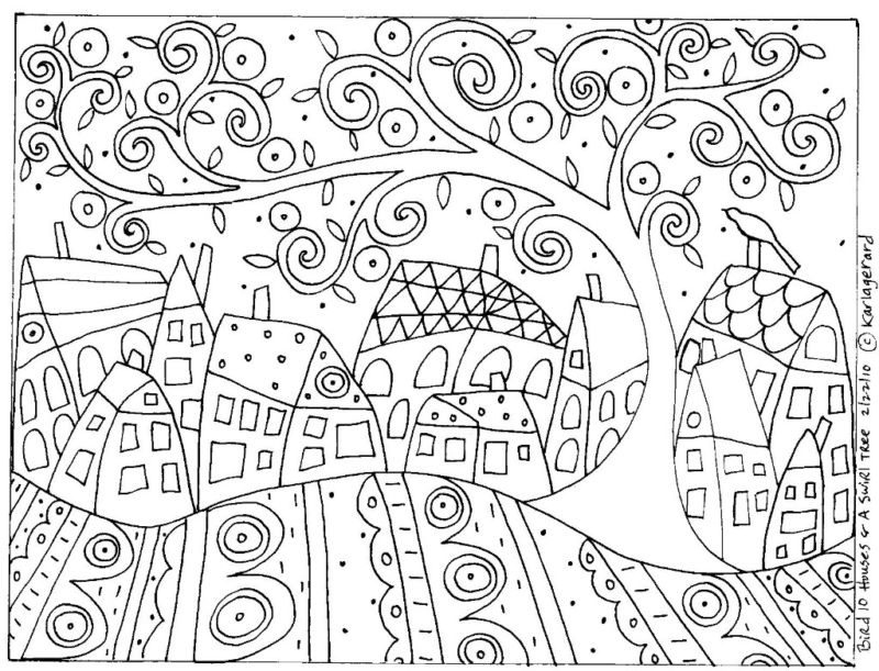 Coloriage antistress de motifs floraux entrelacés Coloriage antistress de motifs floraux entrelacés
