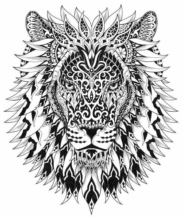 Coloriage antistress avec motifs géométriques et floraux Coloriage antistress avec motifs géométriques et floraux