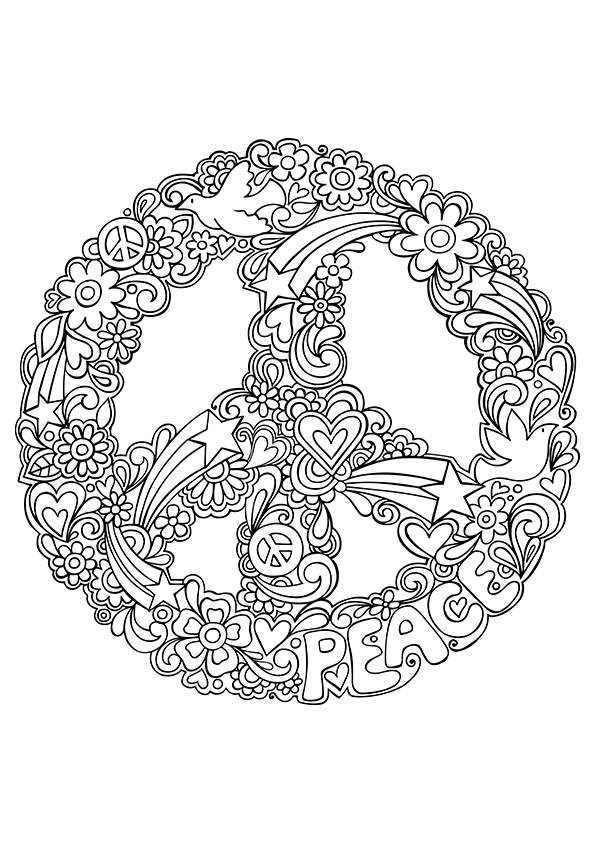 Coloriage antistress avec motifs floraux et géométriques Coloriage antistress avec motifs floraux et géométriques