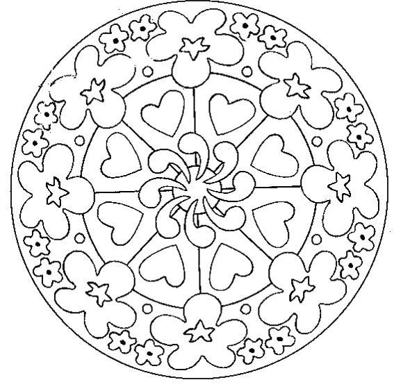 Coloriage antistress avec motifs floraux et géométriques