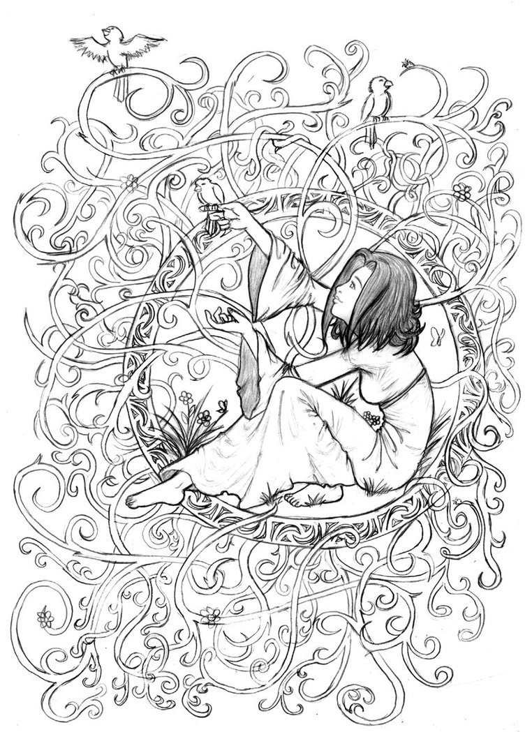 Coloriage antistress avec motifs floraux et géométriques Coloriage antistress avec motifs floraux et géométriques