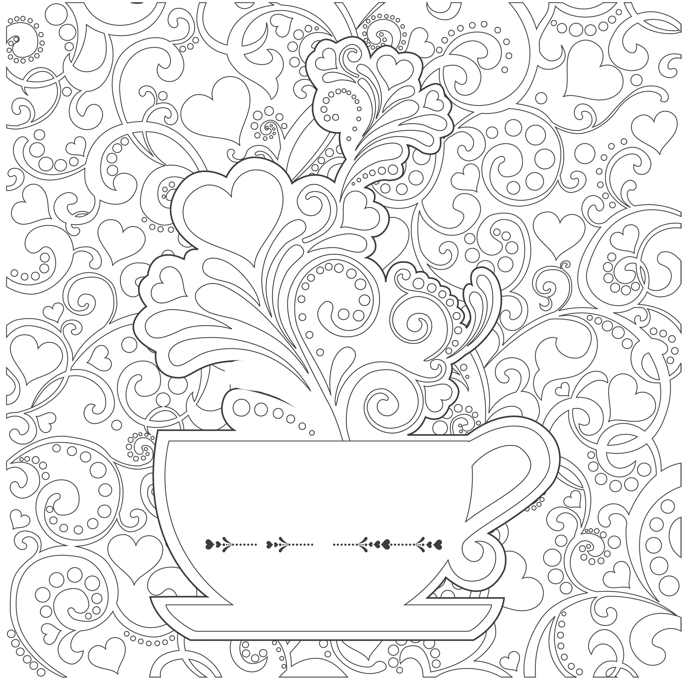 Coloriage antistress avec motifs floraux et géométriques