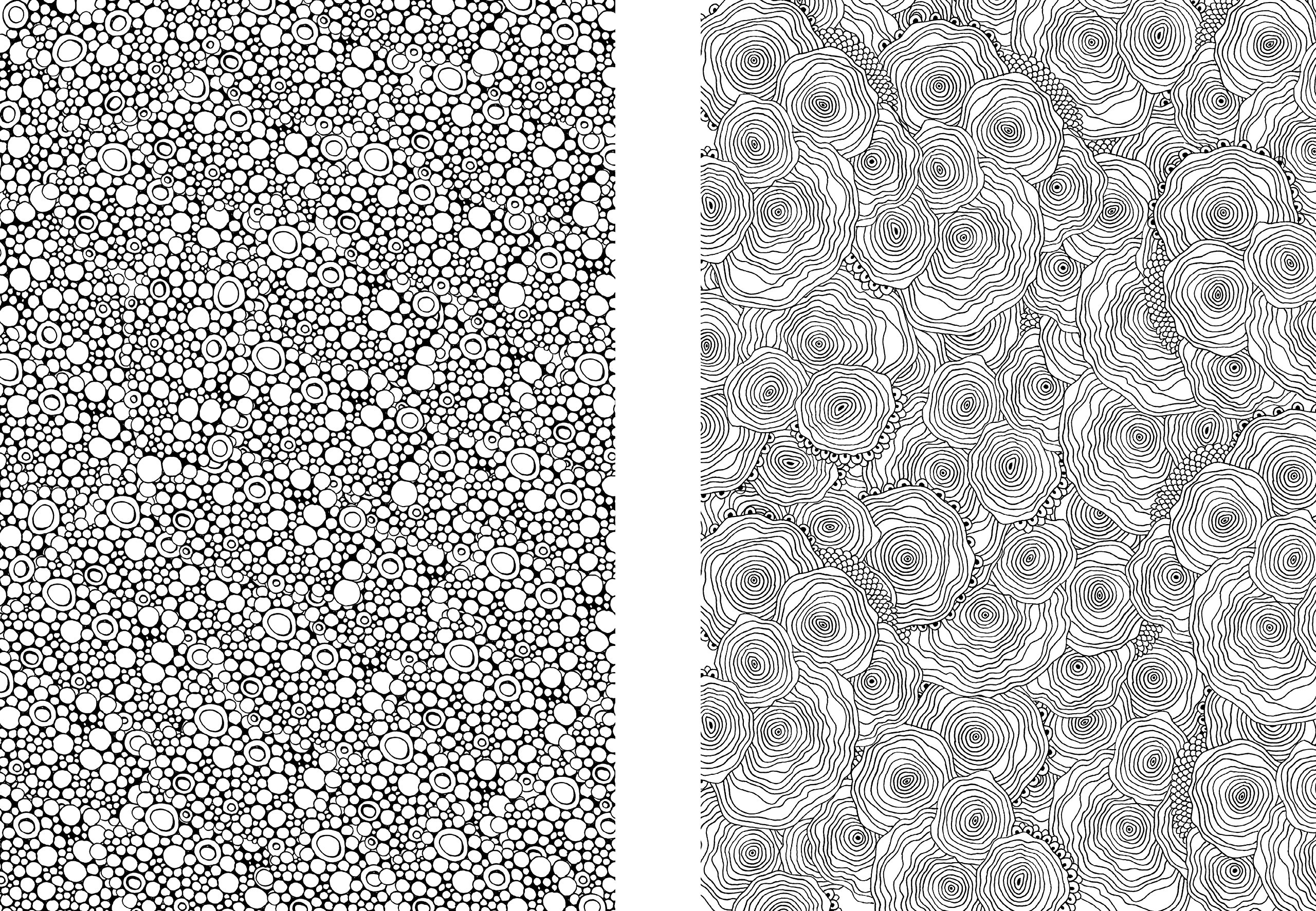 Coloriage antistress représentant des motifs géométriques entrelacés
