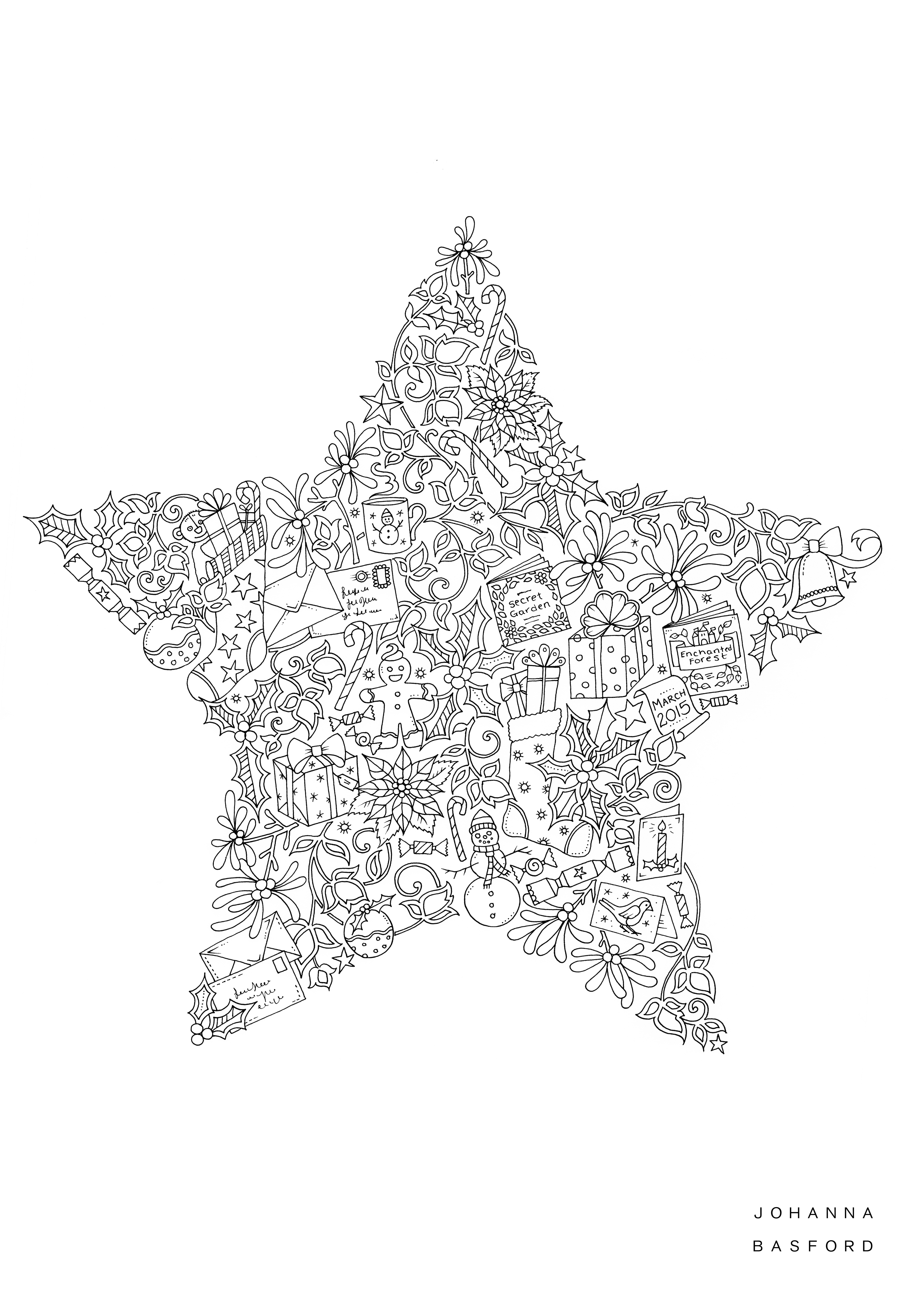Coloriage antistress avec motifs géométriques et floraux Coloriage antistress avec motifs géométriques et floraux