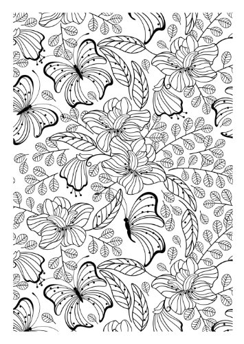 Coloriage antistress avec motifs géométriques et floraux