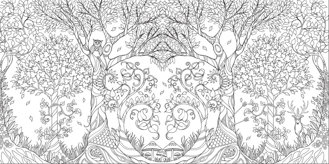 Coloriage antistress représentant un motif géométrique complexe