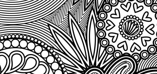 Coloriage antistress avec motifs floraux et géométriques Coloriage antistress avec motifs floraux et géométriques