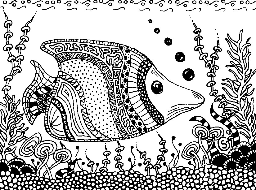 Coloriage antistress de motifs abstraits et géométriques