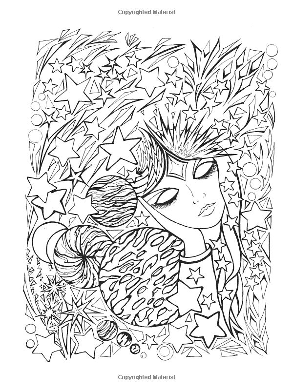 Coloriage antistress avec motifs floraux et géométriques