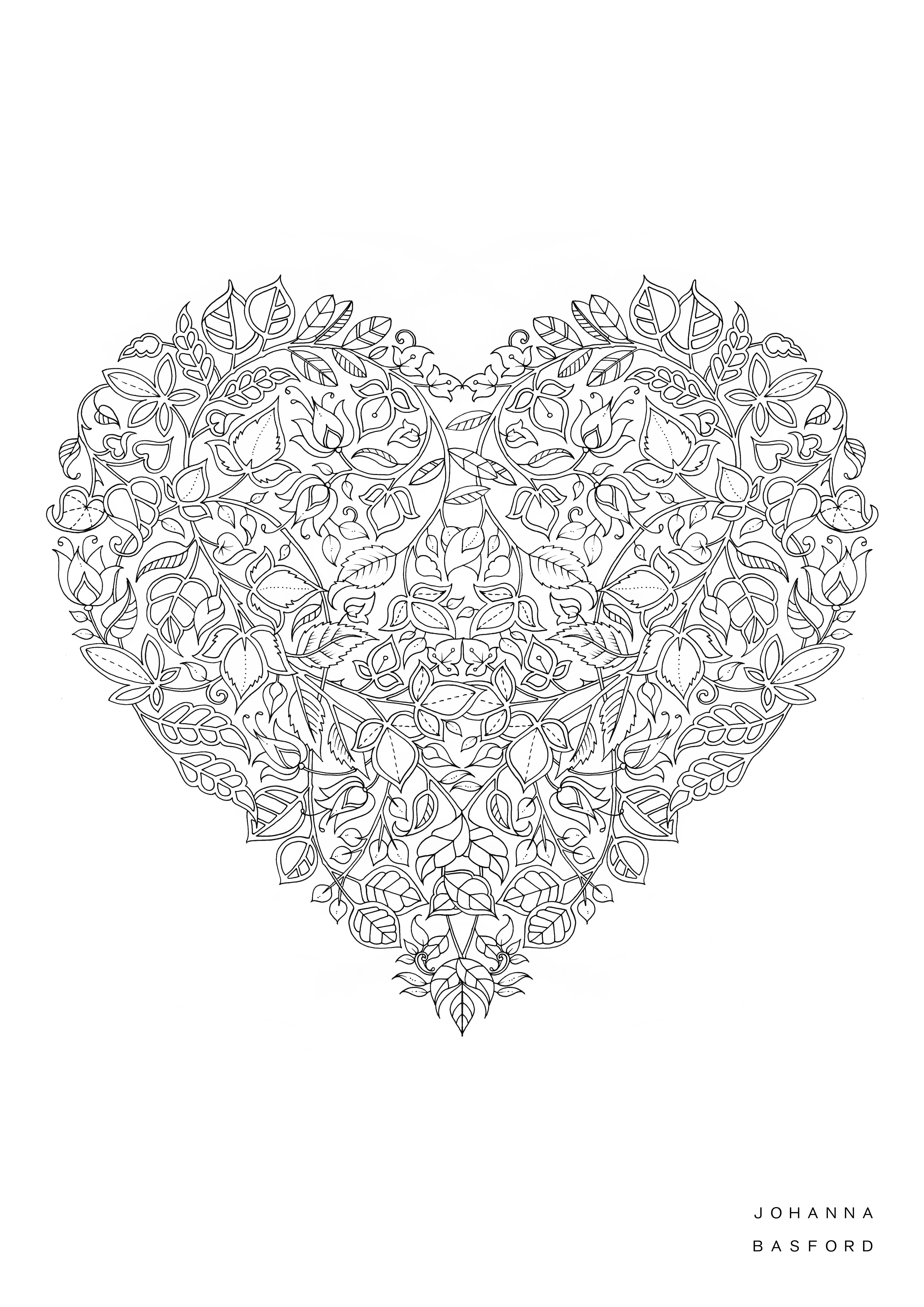 Coloriage antistress avec motifs abstraits et floraux