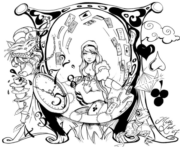 Coloriage antistress avec motifs floraux et géométriques