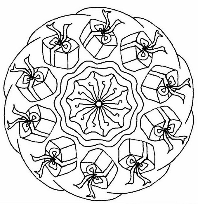 Coloriage antistress avec motifs géométriques et floraux Coloriage antistress avec motifs géométriques et floraux