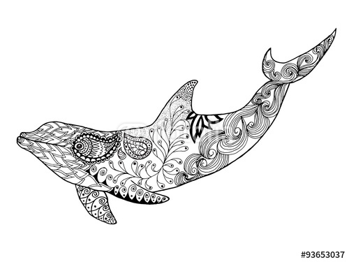 Coloriage antistress avec motifs floraux et géométriques