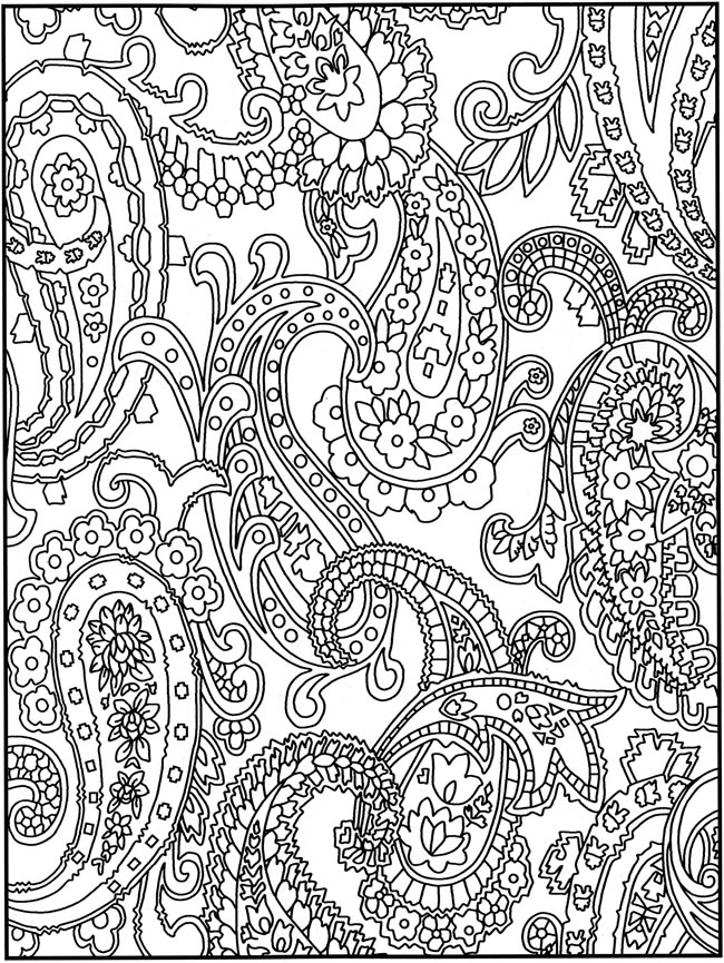 Un coloriage antistress représentant des motifs géométriques entrelacés