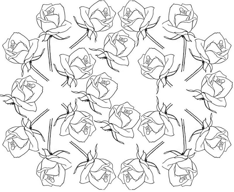 Antistress : motifs floraux et géométriques à colorier
