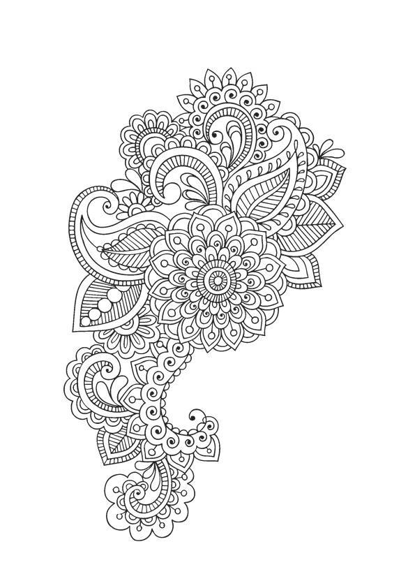 Coloriage antistress de motifs géométriques entrelacés Coloriage antistress de motifs géométriques entrelacés