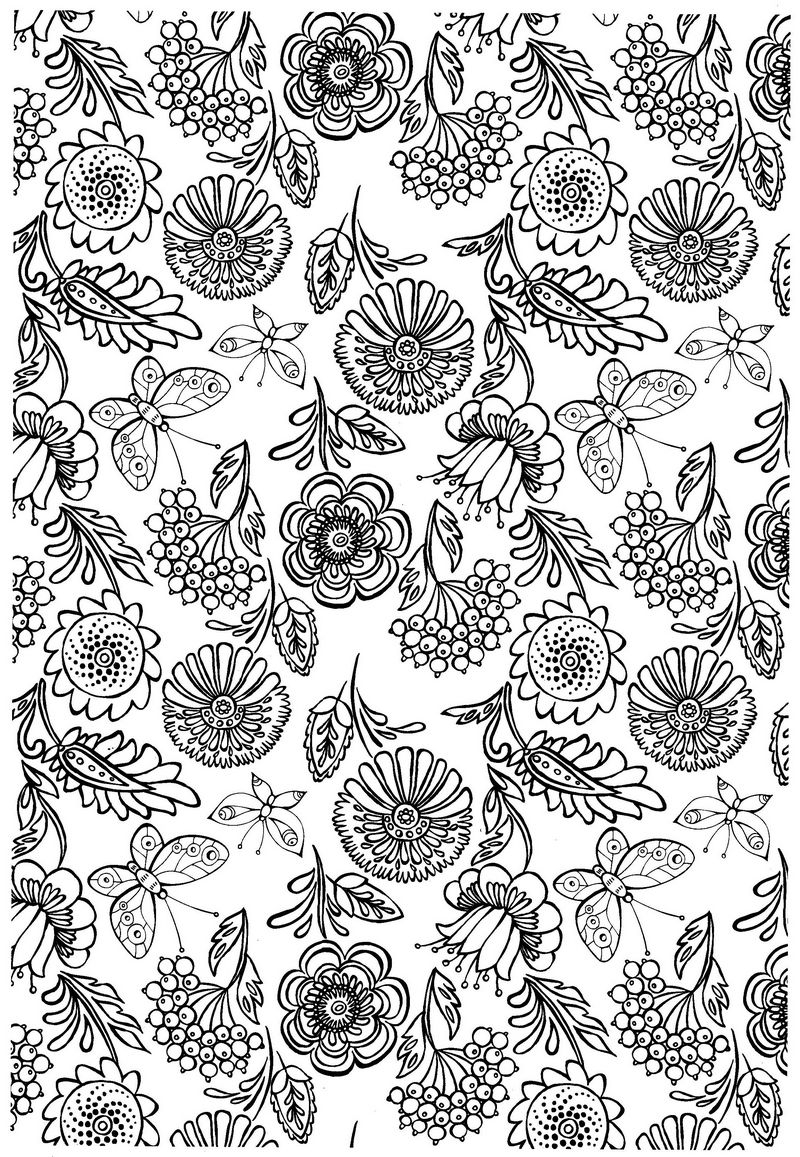 Coloriage antistress avec motifs géométriques enchevêtrés