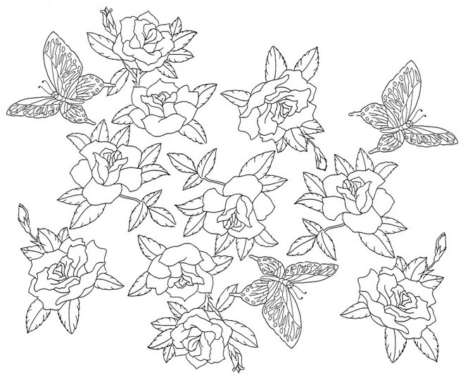 Coloriage antistress original avec motifs géométriques et floraux