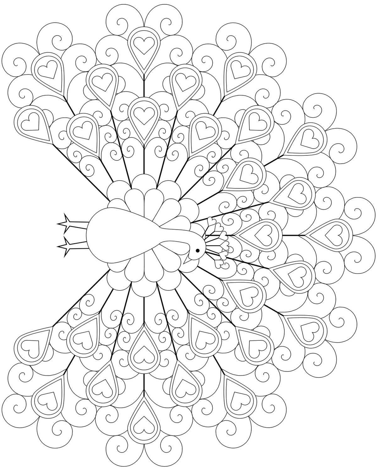 Coloriage antistress d'un paysage floral avec motifs géométriques