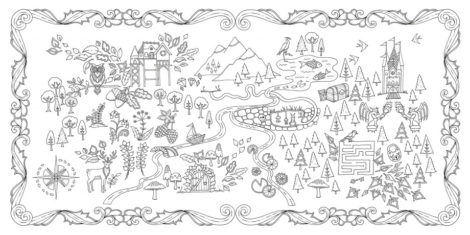 Coloriage antistress avec motifs floraux et géométriques