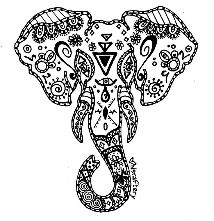 Coloriage antistress avec motifs géométriques et floraux