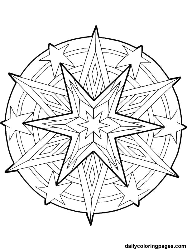 Coloriage antistress avec motifs floraux et géométriques
