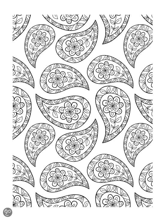 Coloriage antistress avec motifs floraux et géométriques