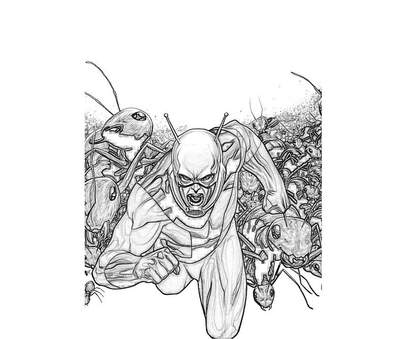Ant-Man en pleine action face à un fond dynamique