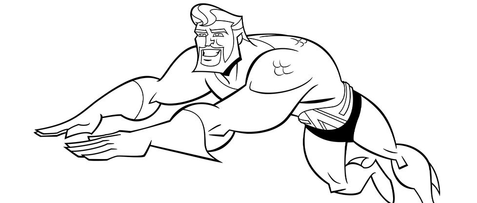 Aquaman en pleine action dans les profondeurs marines