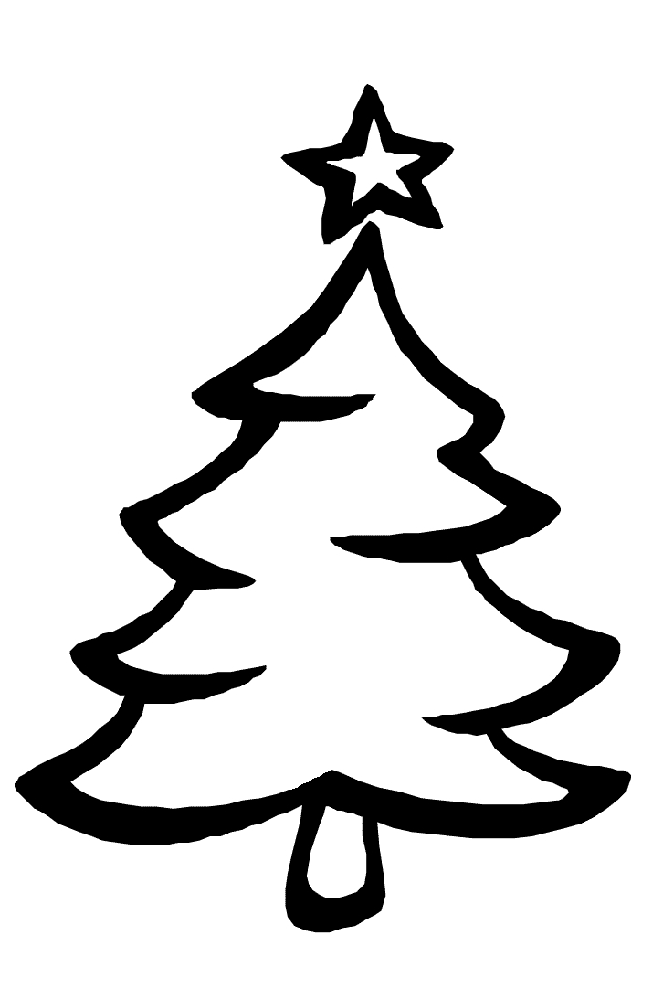 Coloriage d'un arbre majestueux avec feuillage touffu Coloriage d'un arbre majestueux avec feuillage touffu