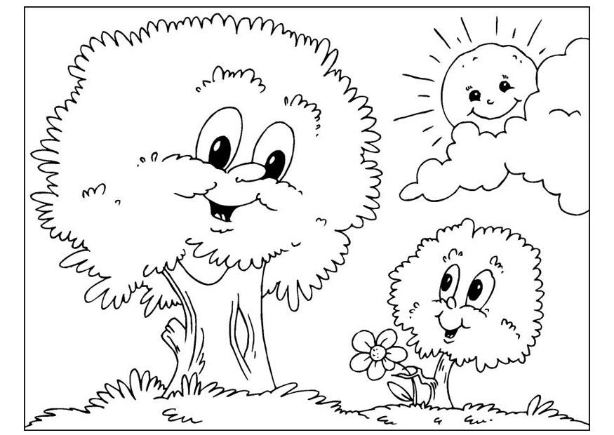 Coloriage d'un arbre majestueux avec des racines et des feuilles luxuriantes Coloriage d'un arbre majestueux avec des racines et des feuilles luxuriantes