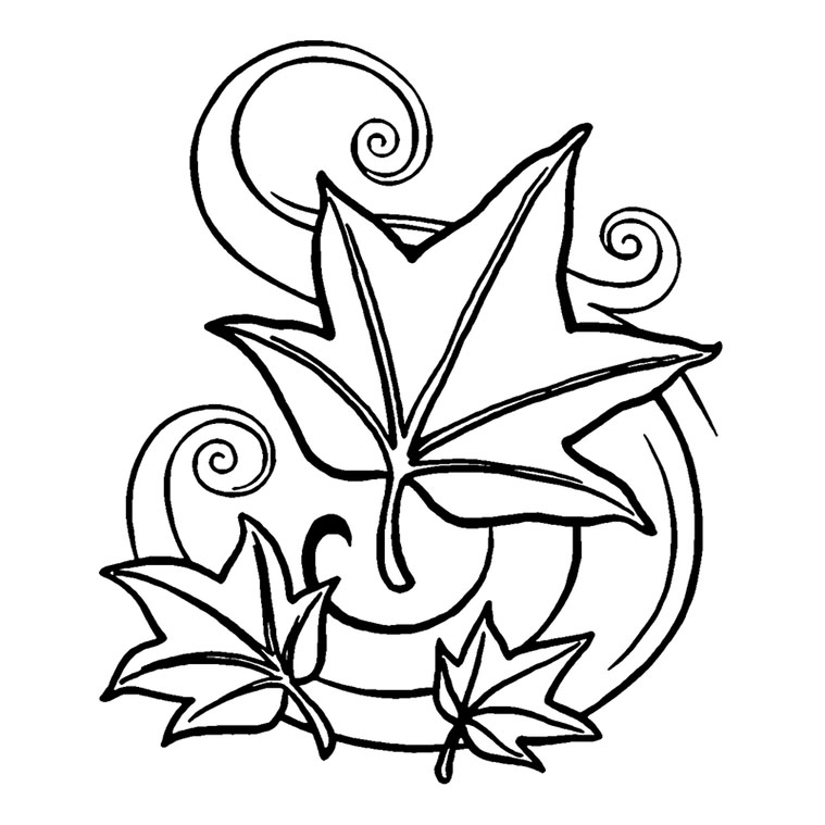 Coloriage d'un arbre majestueux avec des feuilles et un sol herbeux