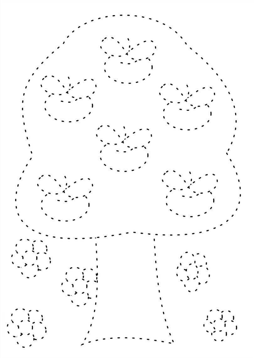 Coloriage d'un arbre majestueux avec un feuillage dense Coloriage d'un arbre majestueux avec un feuillage dense