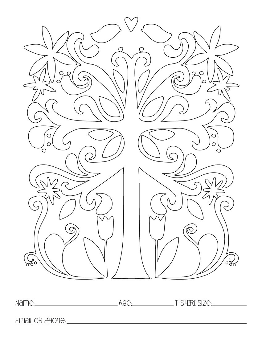 Coloriage d'un arbre majestueux dans un paysage naturel