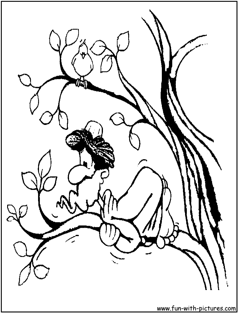 Coloriage d'un arbre majestueux avec des feuilles luxuriantes