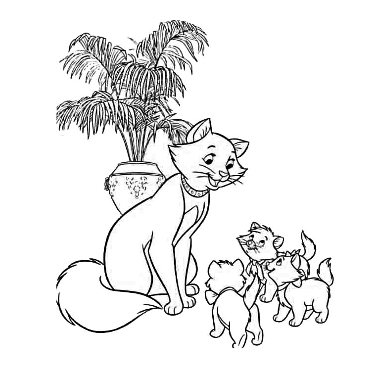 Les aristochats en pleine aventure dans un jardin Les aristochats en pleine aventure dans un jardin