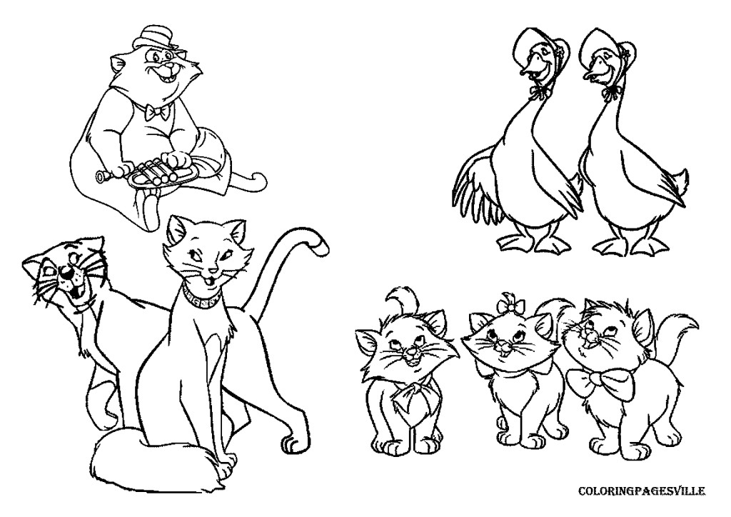 Les aristochats en pleine aventure avec une pelote de laine