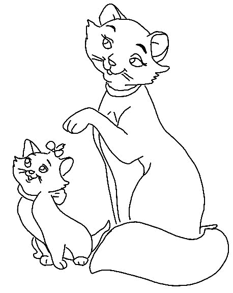 Les aristochats en pleine aventure dans un jardin