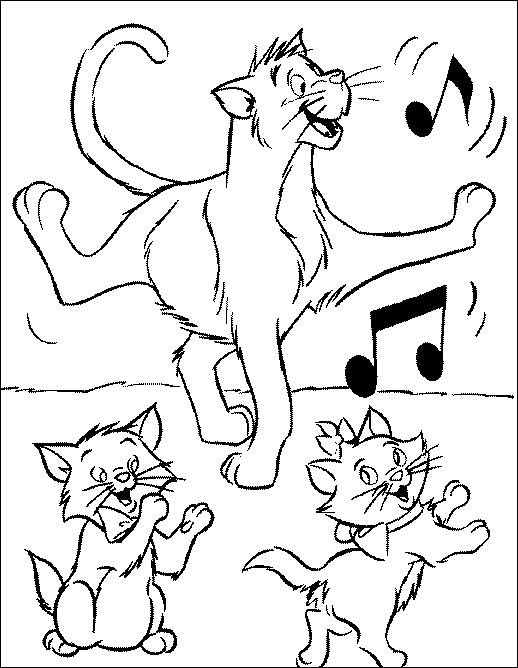 Les Aristochats se reposent dans un cadre paisible
