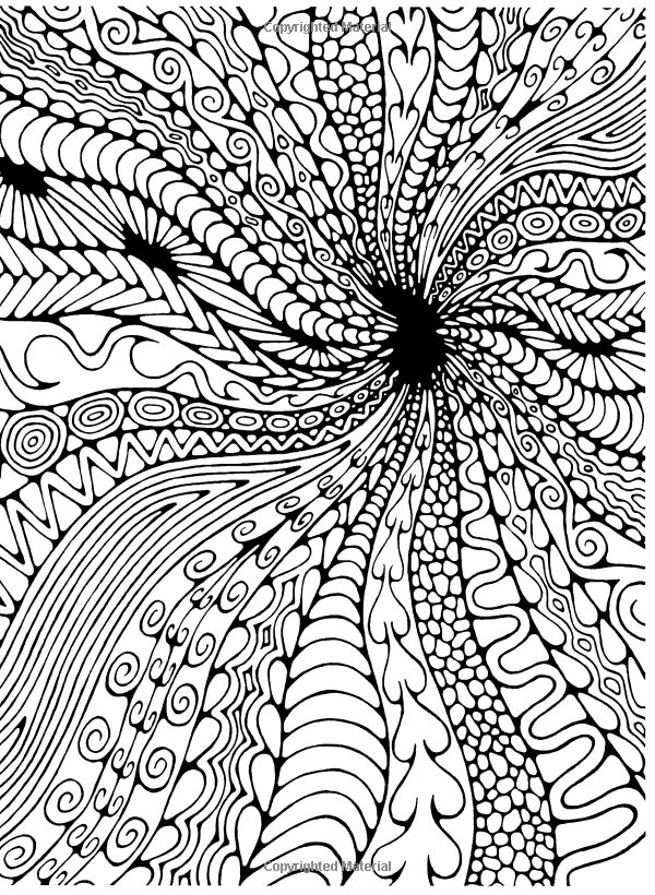 Un coloriage d'art thérapie représentant des motifs floraux entrelacés Un coloriage d'art thérapie représentant des motifs floraux entrelacés