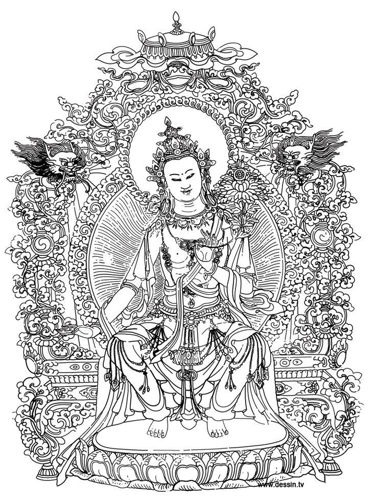 Coloriage d'une scène florale avec des motifs abstraits Coloriage d'une scène florale avec des motifs abstraits
