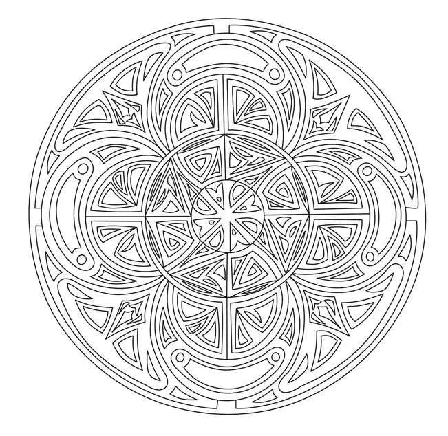 Coloriage d'une scène florale avec un papillon et des motifs géométriques Coloriage d'une scène florale avec un papillon et des motifs géométriques