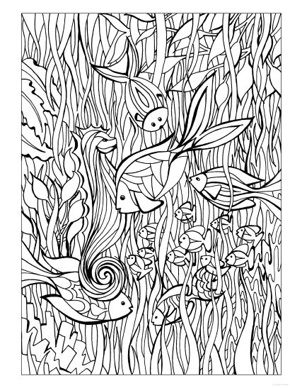 Coloriage représentant un jardin luxuriant avec des fleurs variées Coloriage représentant un jardin luxuriant avec des fleurs variées