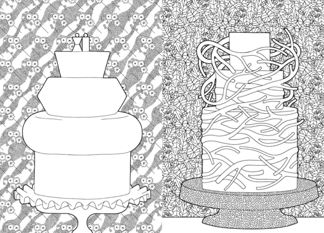 Un coloriage de mandala floral avec des motifs géométriques Un coloriage de mandala floral avec des motifs géométriques