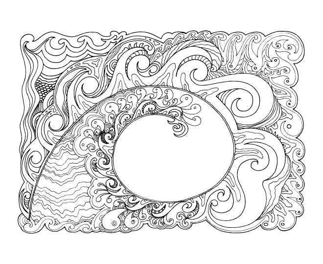Coloriage d'un mandala floral complexe avec motifs géométriques Coloriage d'un mandala floral complexe avec motifs géométriques